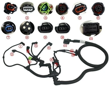 Rhannau Fforch godi Hanzhi 5332836 Harnais Wire Engine Ar gyfer Cummins QSF3.8, Rhannau OE